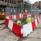 Interlocking Water-Filled Site Barrier – Compact Footprint