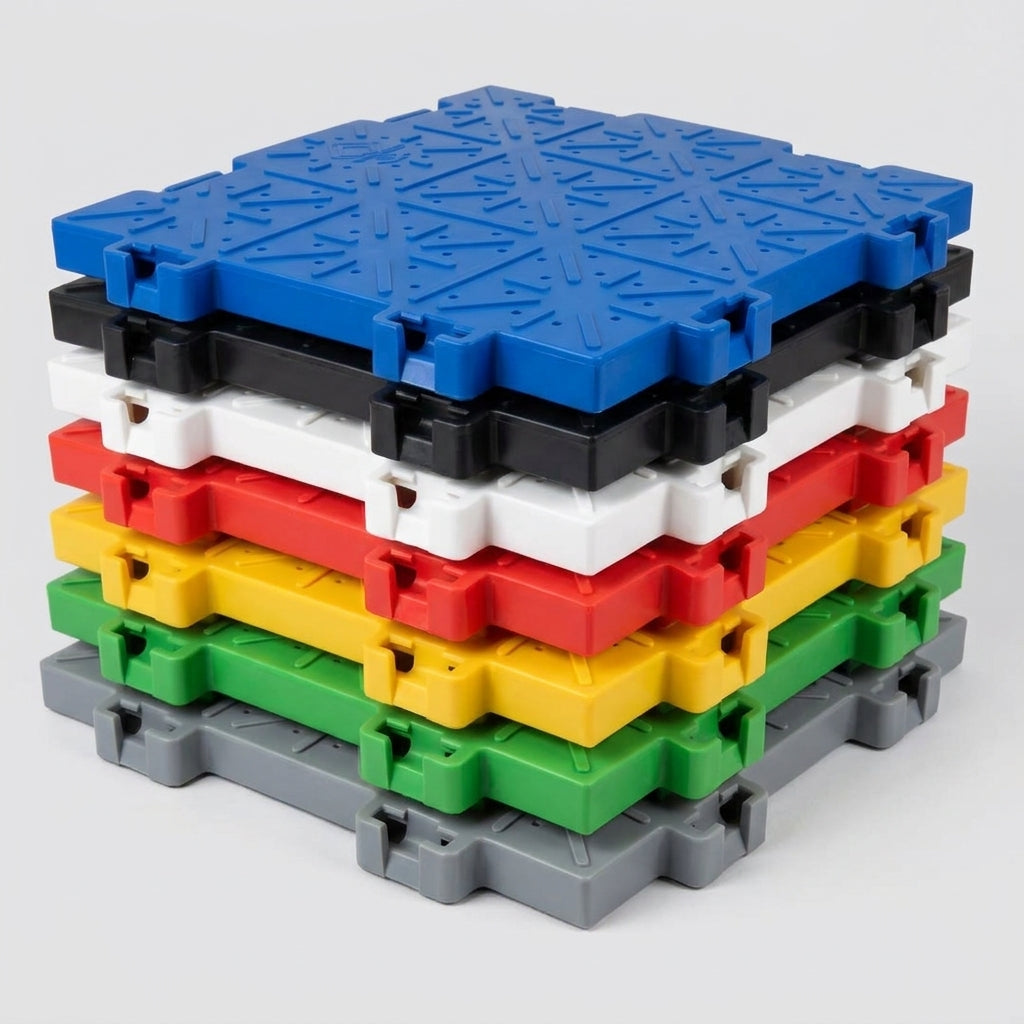 Lightweight Interlocking Event Flooring Tile – Compact Design (view 2)