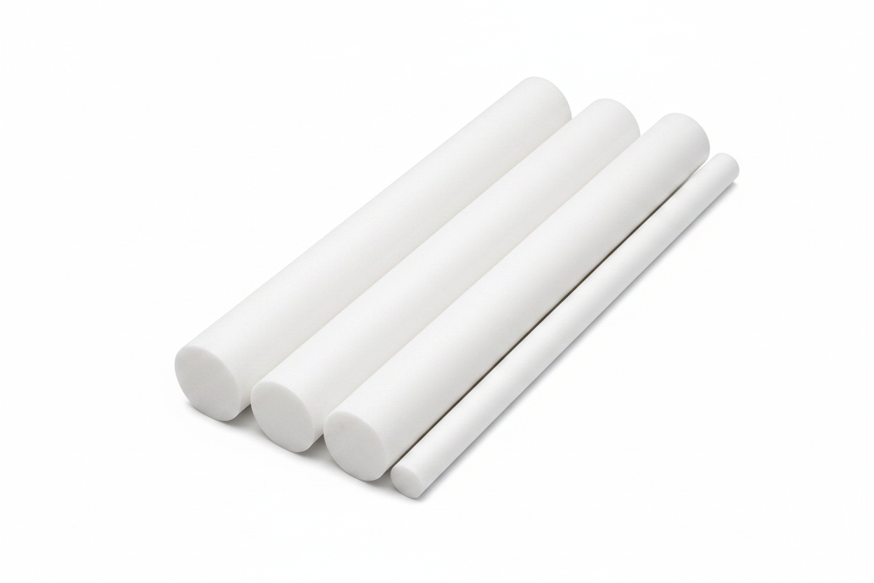 PETP Natural (White) Rod 16mm to 50mm dia for Bearings & insulators - Ertalyte Rod in use