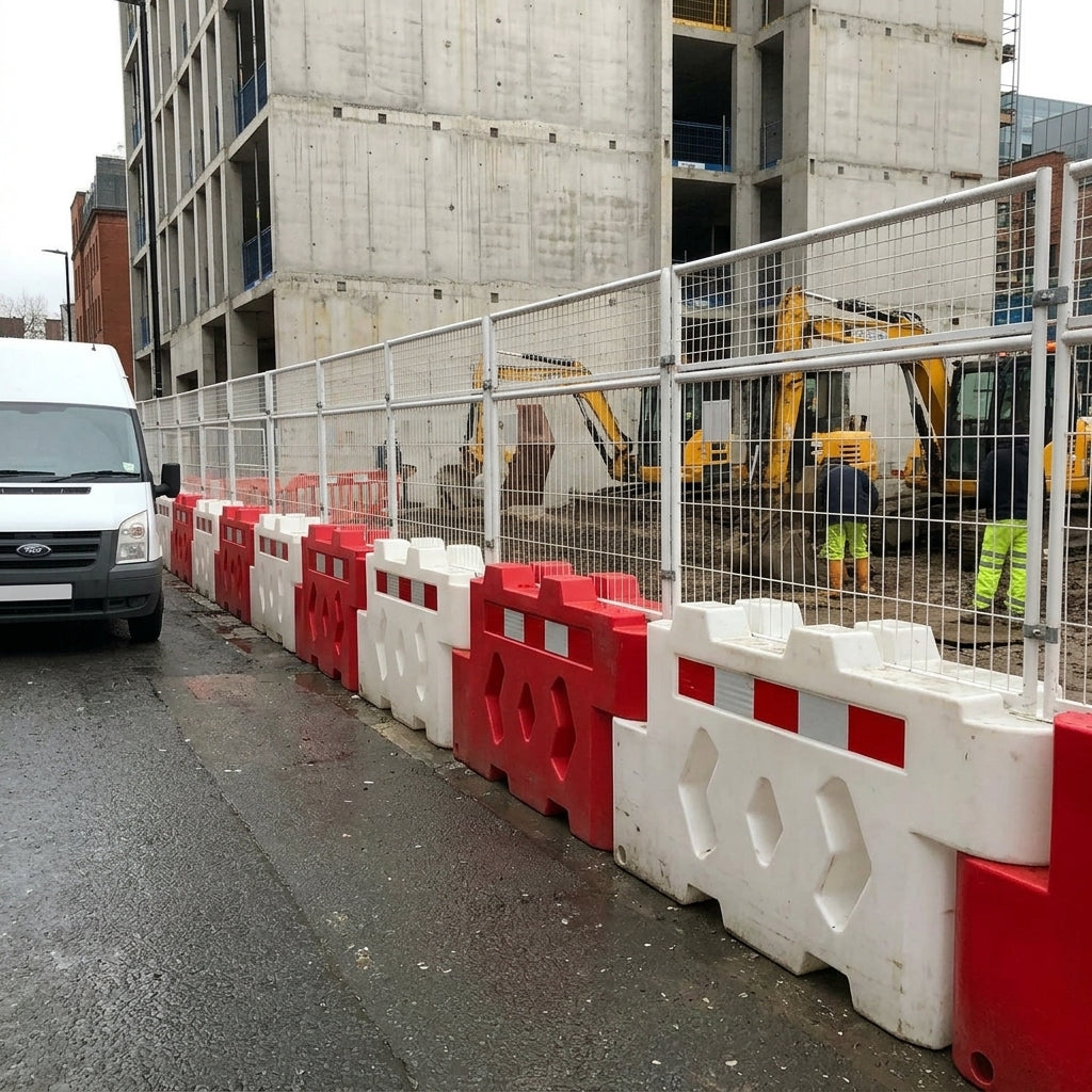 Heavy Duty Water Filled Traffic Barrier - 2m x 1m or 2m x 0.8m