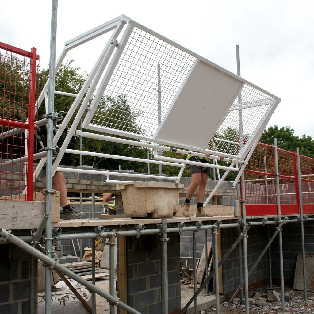 Loading Bay Safety Gate with Swing Action