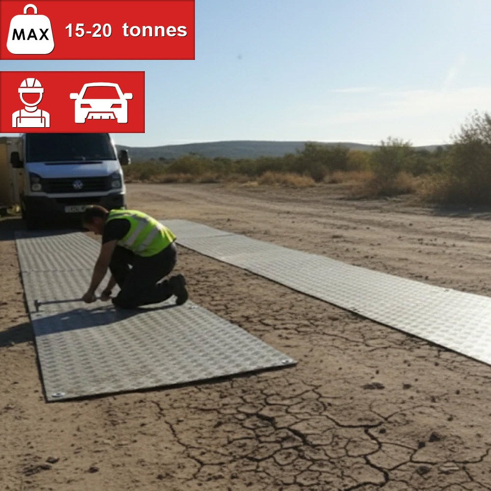 Heavy Duty Access Mat – Recycled LDPE, Non-Slip, Grey