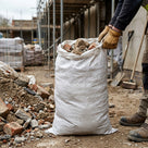 Heavy Duty Woven Rubble Sacks - Tear-Resistant Polypropylene