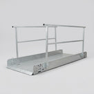 Aluminium Temporary Footbridge with Foldable Handrails (view 2)