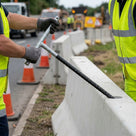 Lifting Bar for Roadside Barrier Installation