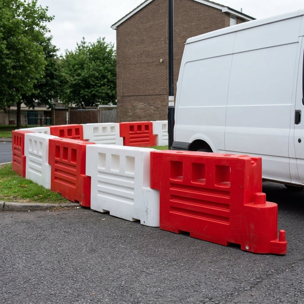 Water Filled Traffic Barrier with Interlocking System - 1m High