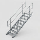 Steel Stairway with Detachable Handrails – EN 12811 Compliant (view 2)