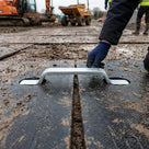 2-Way Galvanised Steel Connector for Heavy Duty Access Mats