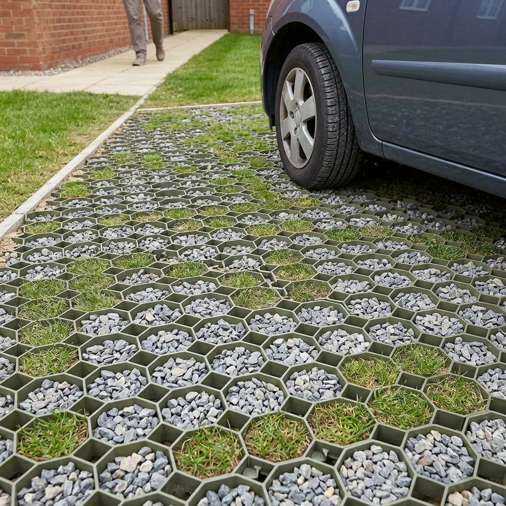 Ground Reinforcement Grid - Recycled HDPE Open Structure