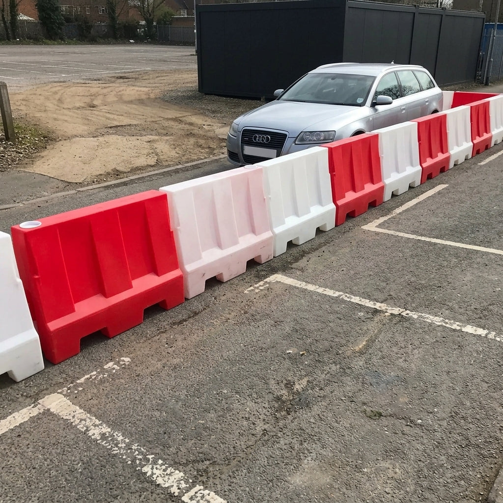Water-Filled Interlocking Traffic Barrier