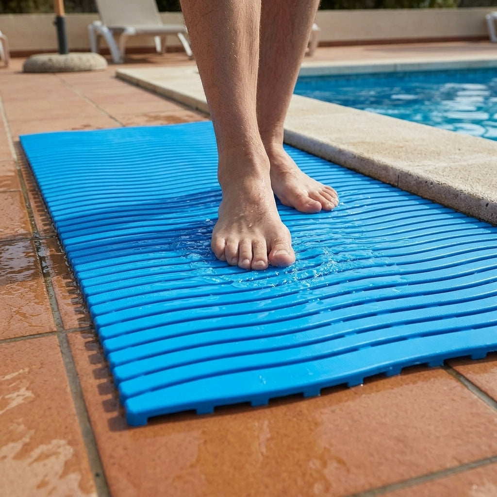 Wet Area Matting with Open Slats and Anti-Bacterial Surface