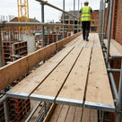 Timber Scaffold Board with Galvanised End Band