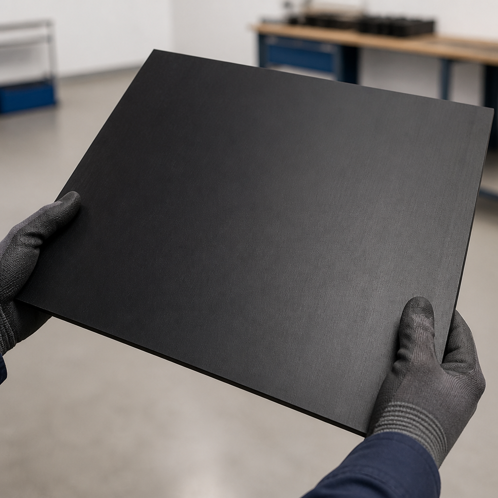 3mm Sample Nylon 6 Black Sheet