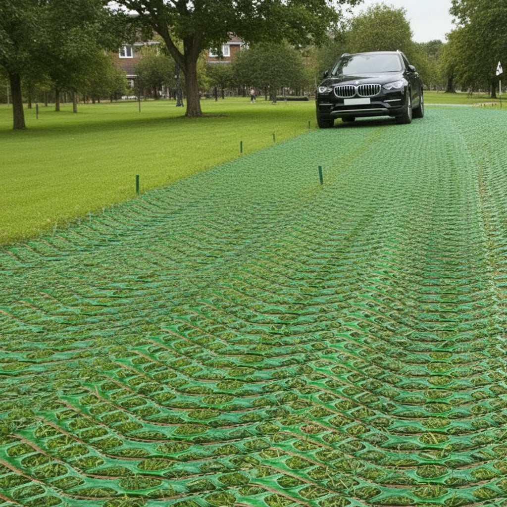 Grass Protection Mesh - 9mm Slip-Resistant Green Turf Saver