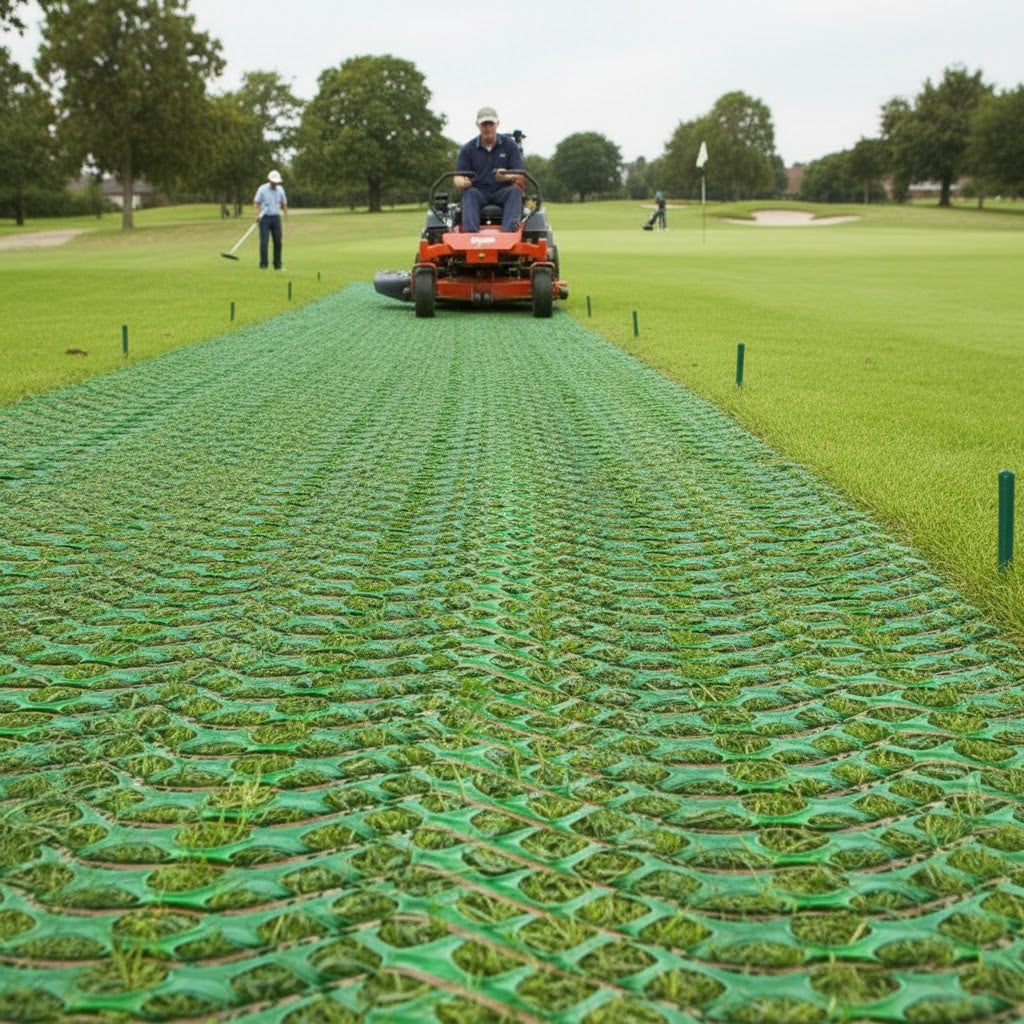 Grass Protection Mesh - 9mm Slip-Resistant Green Turf Saver