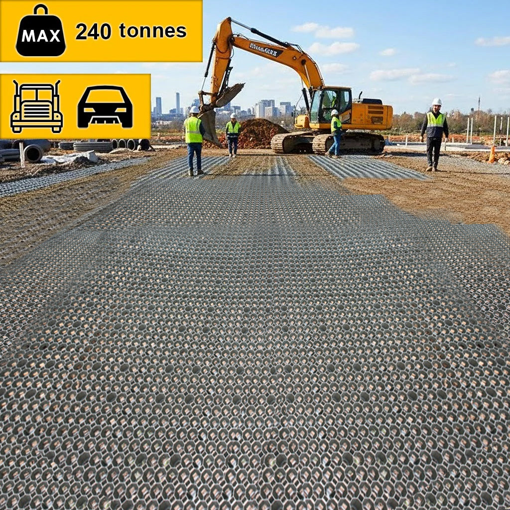 Grass Grid – Recycled Plastic, Heavy Duty, Permeable Design