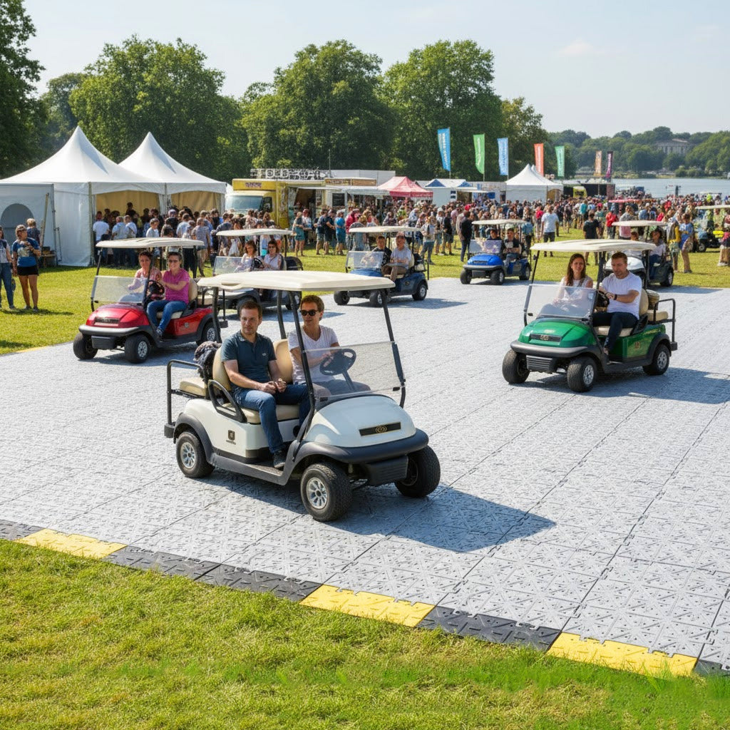 Ramp Edge for Temporary Flooring – Anti-Slip Outdoor Finish