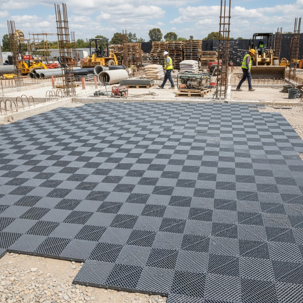 Modular Rib Floor Tile – Recycled, Non-Slip & Heavy Duty