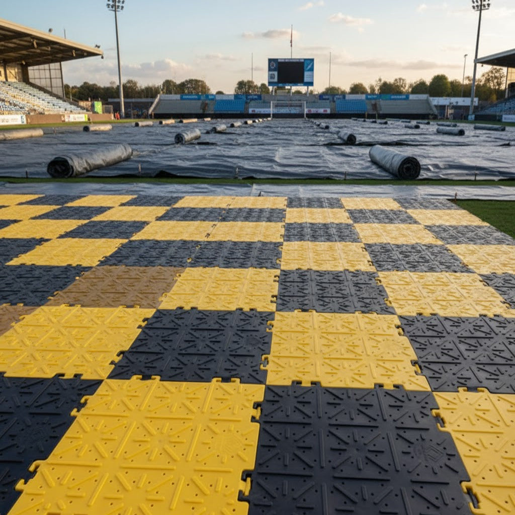 Temporary Ground Mat – PPCP, Anti-Slip, Lightweight Panel - Pack of 4