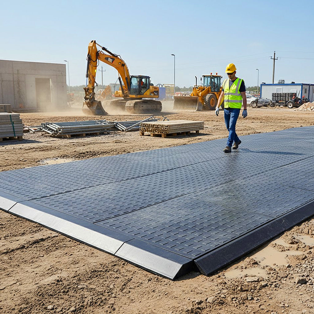 Heavy Duty Recycled Floor Mat with Drainage & Grip – 1200×800mm