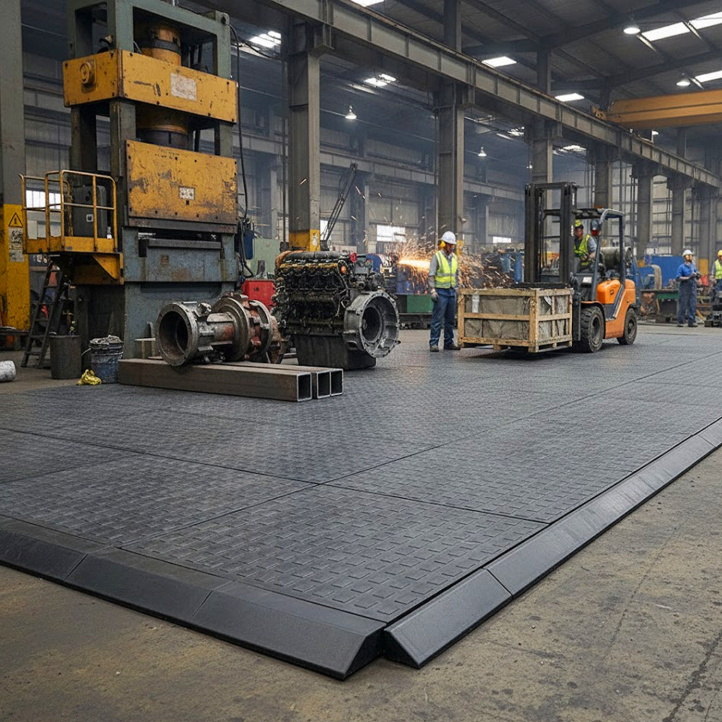 Heavy Duty Recycled Floor Mat with Drainage & Grip – 1200×800mmx22mm
