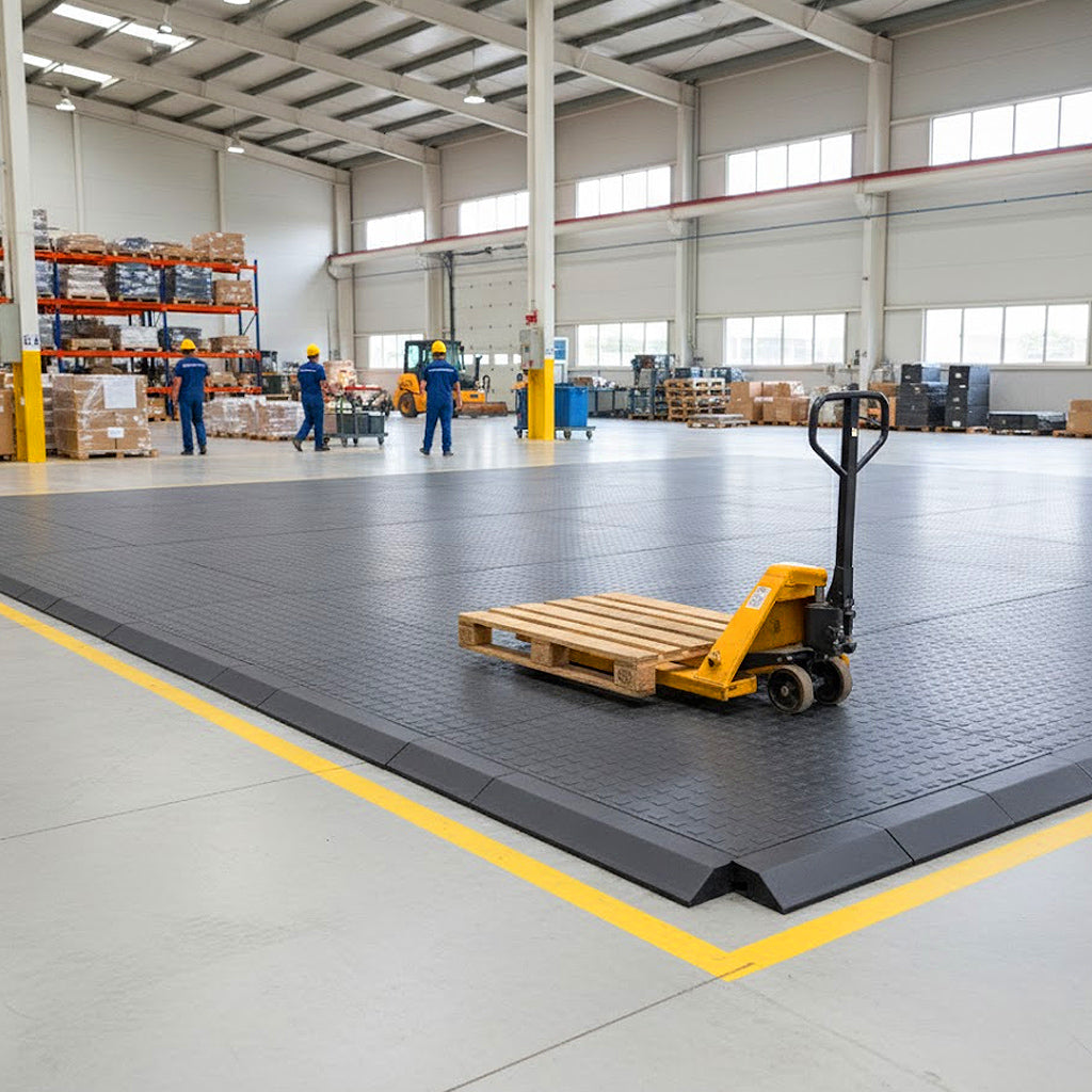 Heavy Duty Recycled Floor Mat with Drainage & Grip – 1200×800mmx22mm