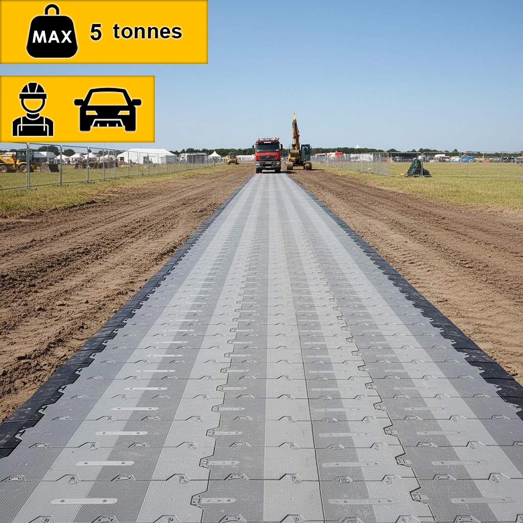 Temporary Event Flooring – Lightweight, Anti-Slip Polymer