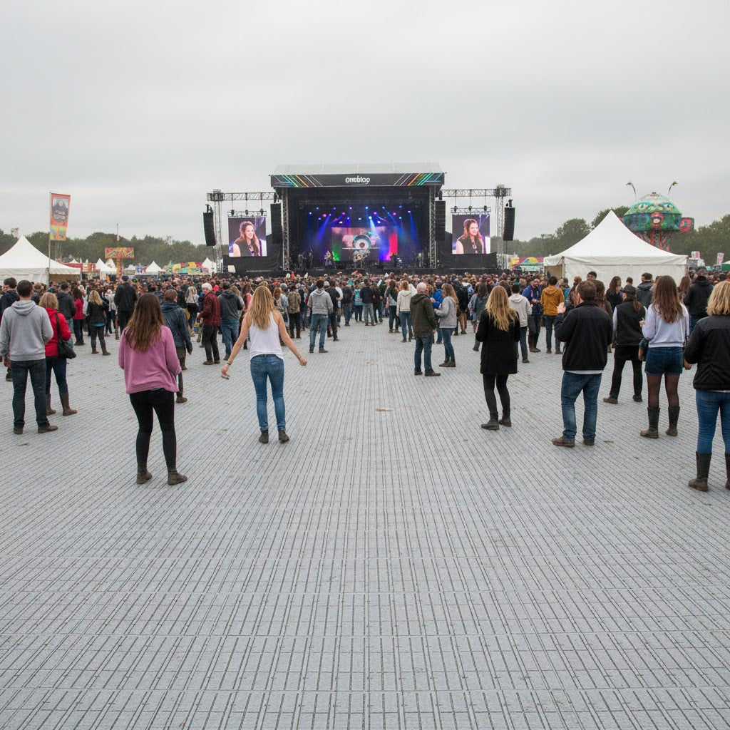 Event Flooring – Recycled Plastic, Non-Slip, Heavy Duty