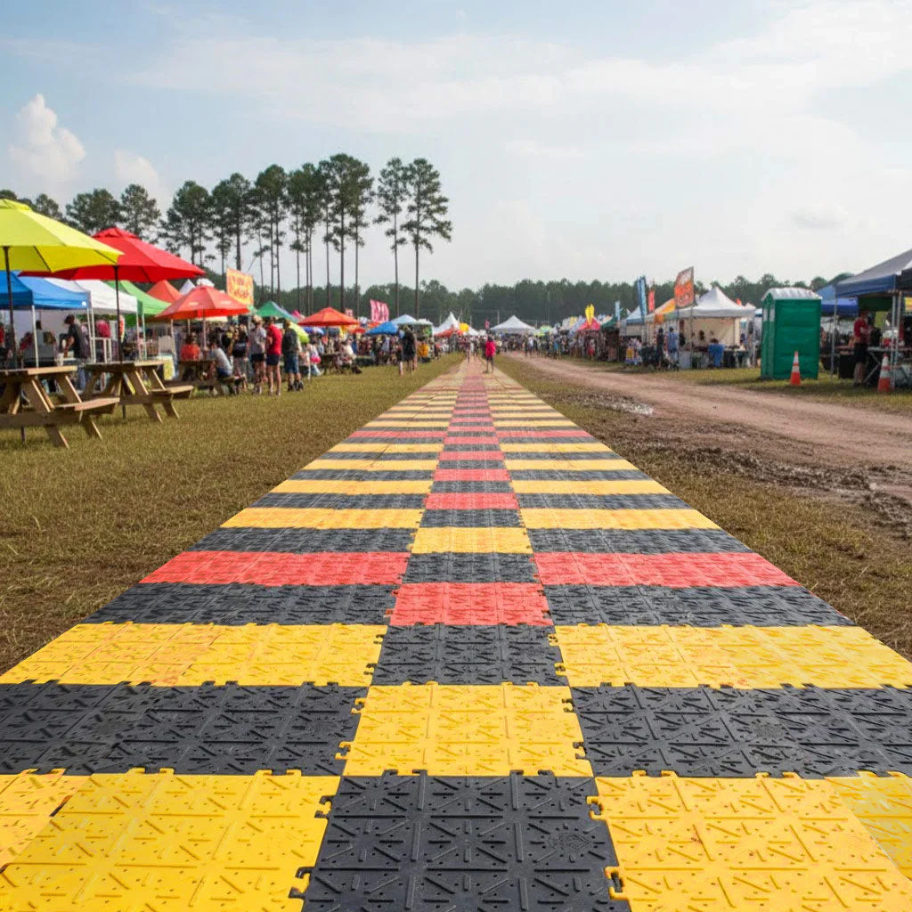 Temporary Ground Mat – PPCP, Anti-Slip, Lightweight Panel - Pack of 4