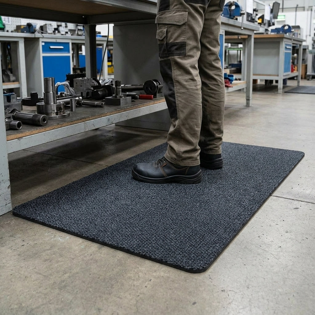 Anti-Fatigue Carpet Mat with Cushioned Base - 14mm Thickness
