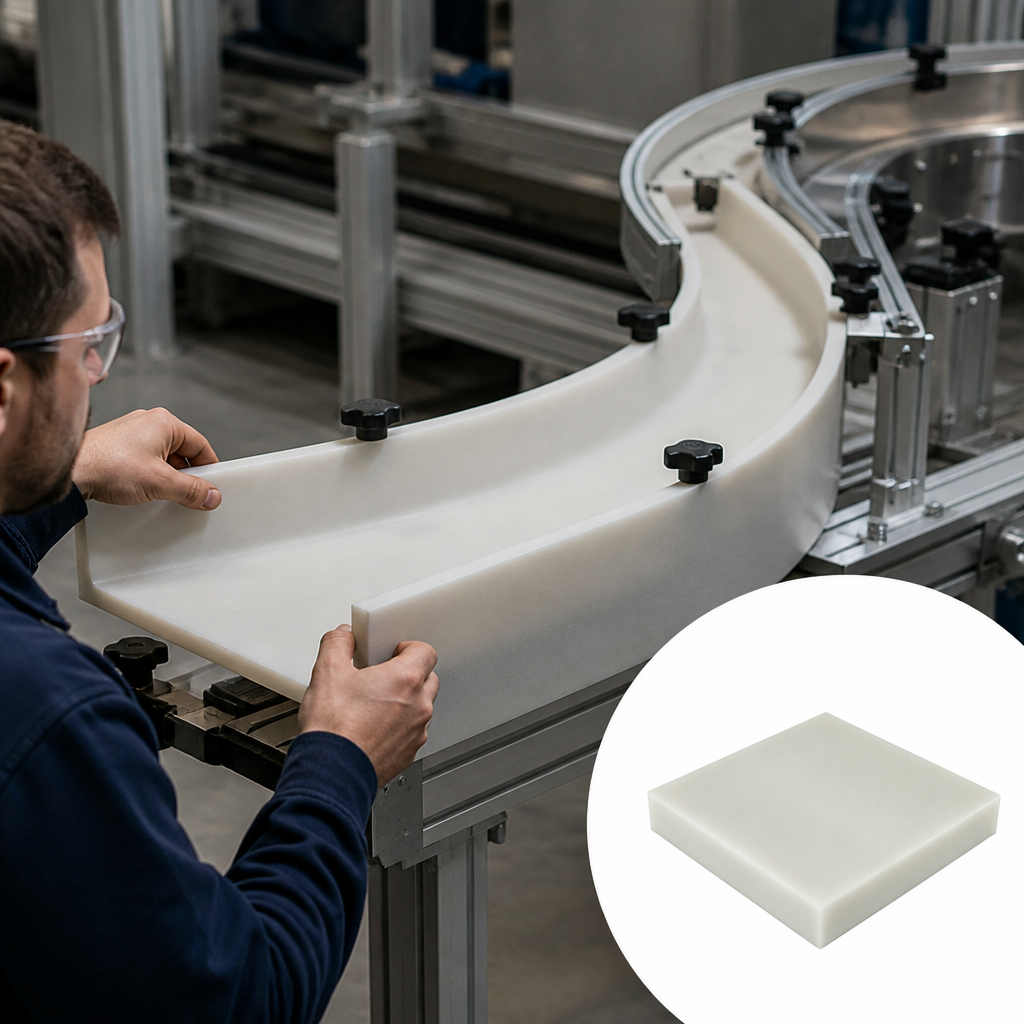 Cast Nylon 6 Natural Sheet for Engineering Applications 60mm to 100mm thick - UK Engineering Plastics
