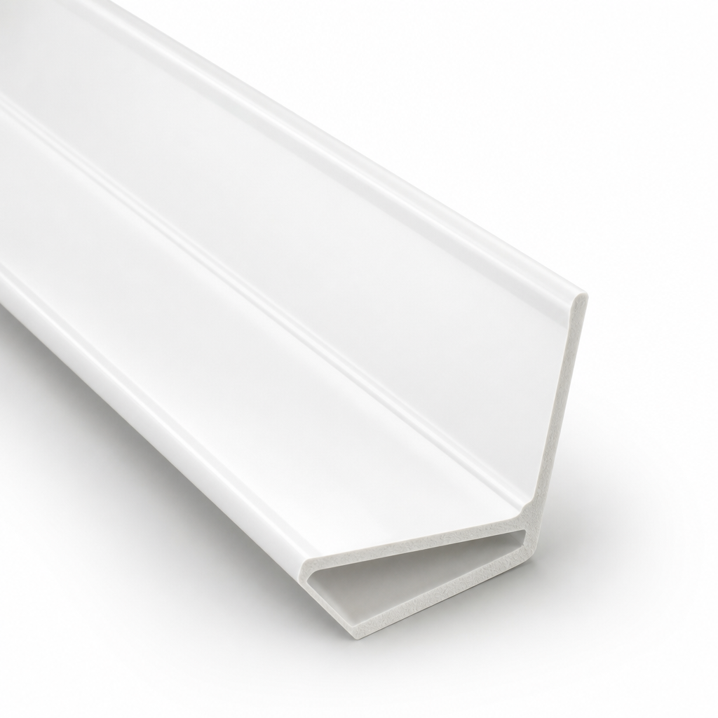 PVC Internal Angle 2" Satin Brilliant White 2440mm for Hygienic Wall Cladding