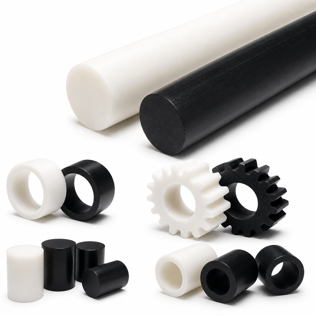Acetal Copolymer White / Black Rod 3mm to 36mm dia for Gears, bearings & bushes - Acetal Copolymer in use