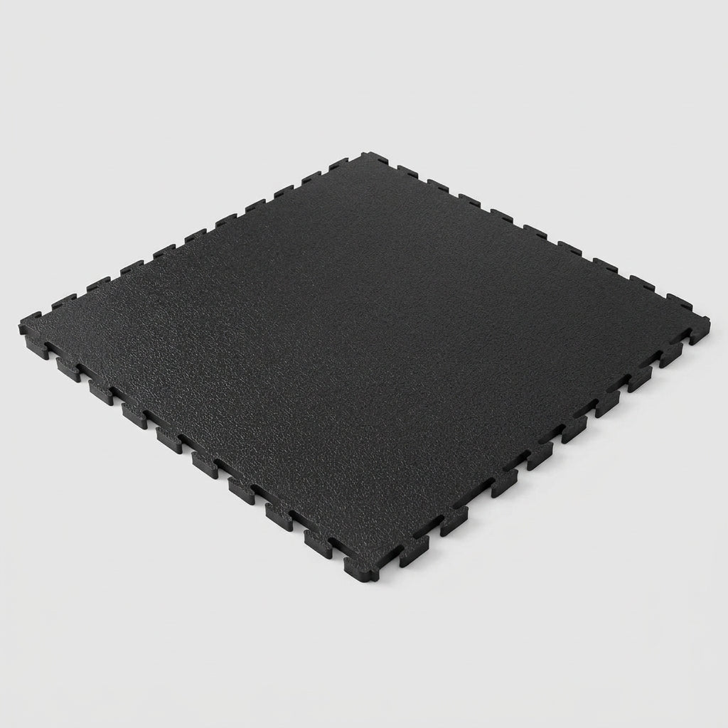 Heavy Duty Interlocking PVC Floor Tile - 7mm Thick, Multiple Finishes (view 2)