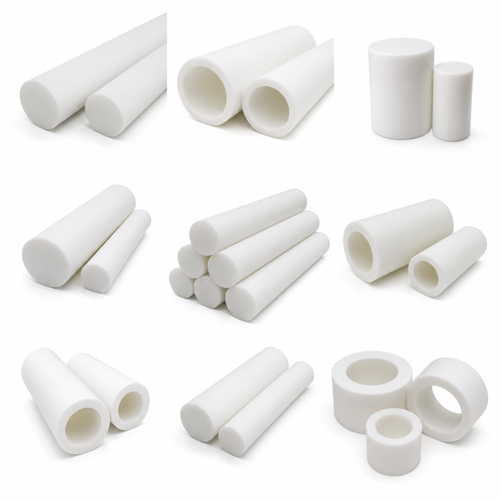 PTFE White Rod 30mm to 120mm dia for Wear pads & sleeves - PTFE Rods in use