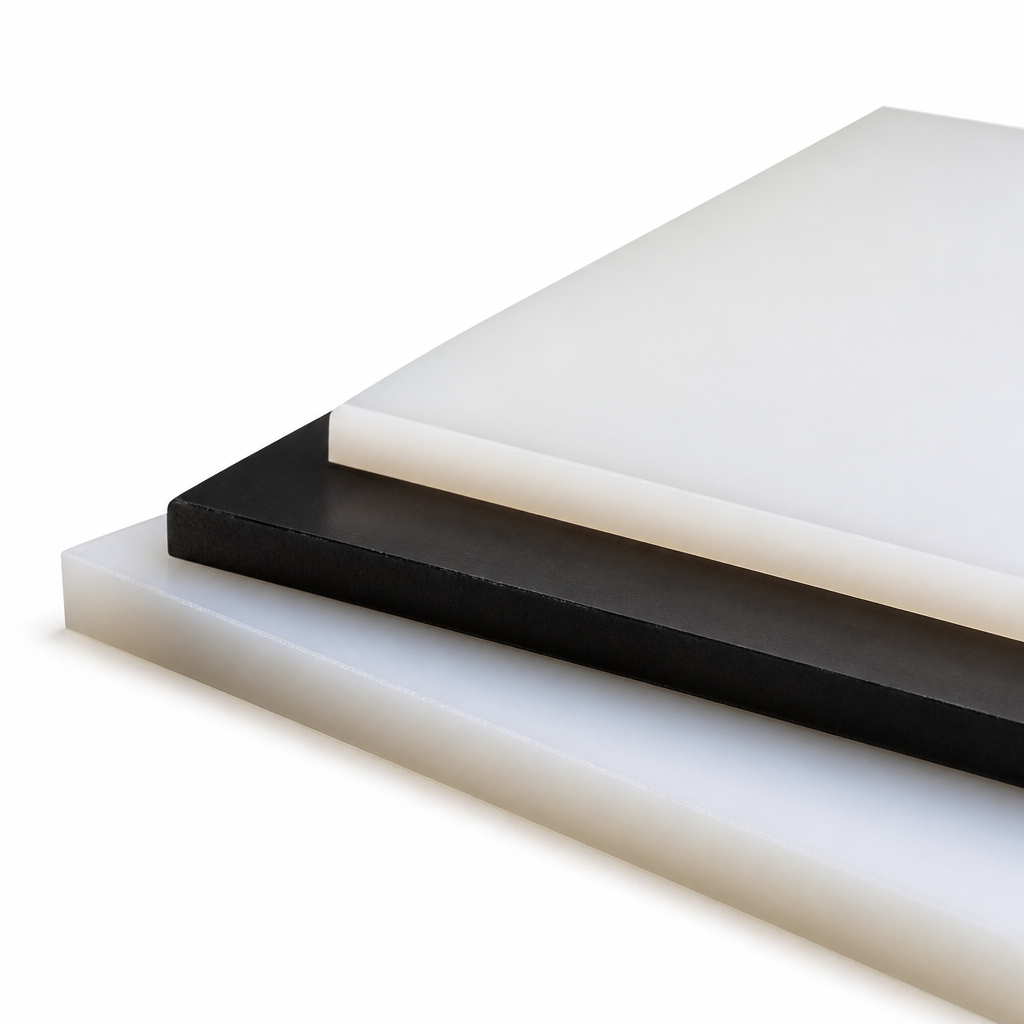 High Density Polyethylene Natural (milky-white) / Black Sheet 2mm to 8mm thick for Liners & geocells - Polyethylene Sheet in use