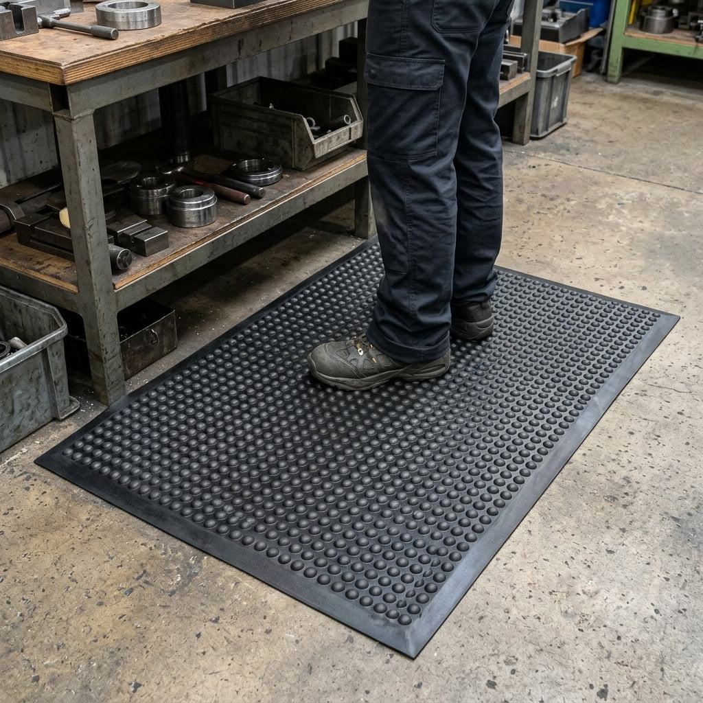 Anti-Fatigue Mat with Bubble Surface for Dry Workstations