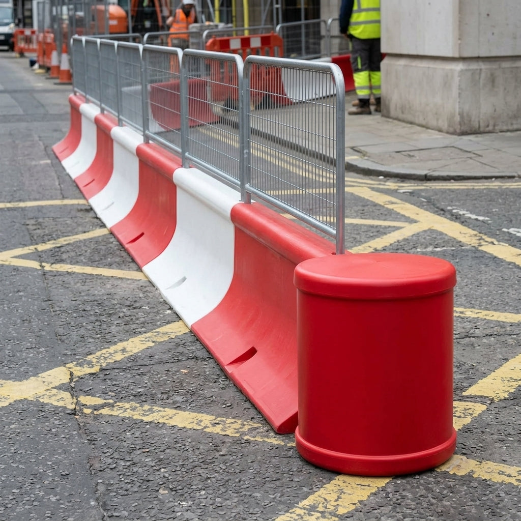 End Buffer Lid for Safety Barrier System - Rounded Edge Finish