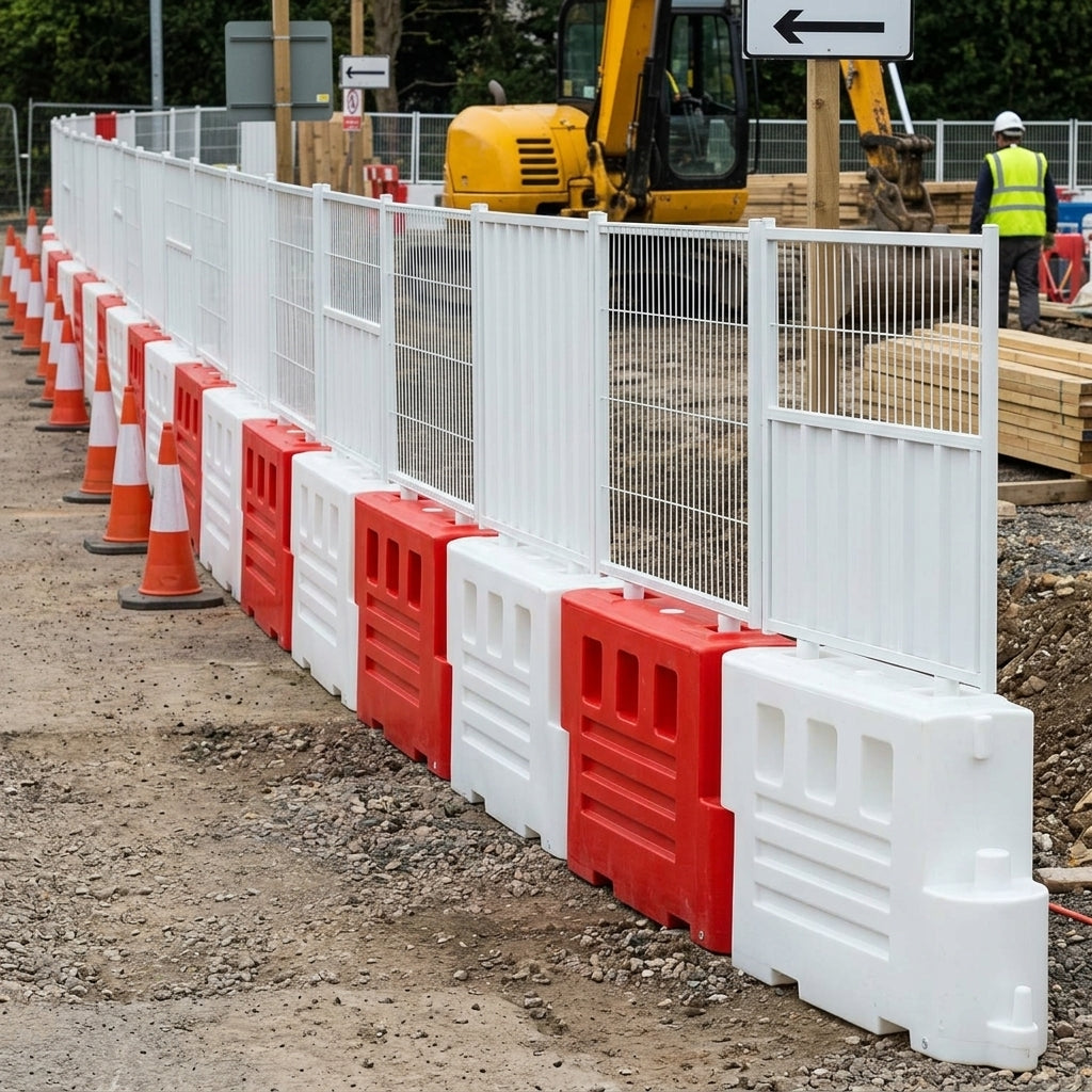 Site Security Panel with Mesh or Hoarding Construction