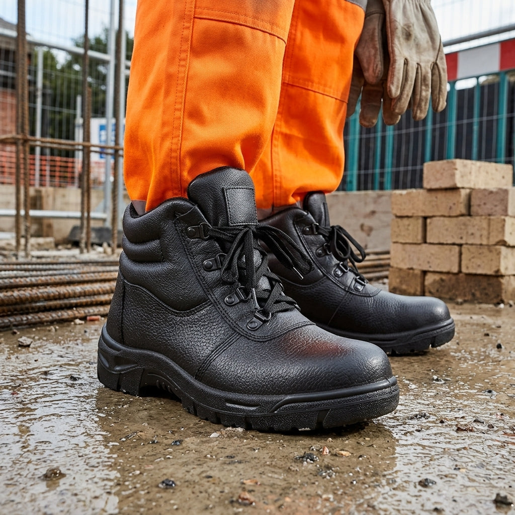 Steel Toecap Chukka Safety Boot with Anti-Static Sole