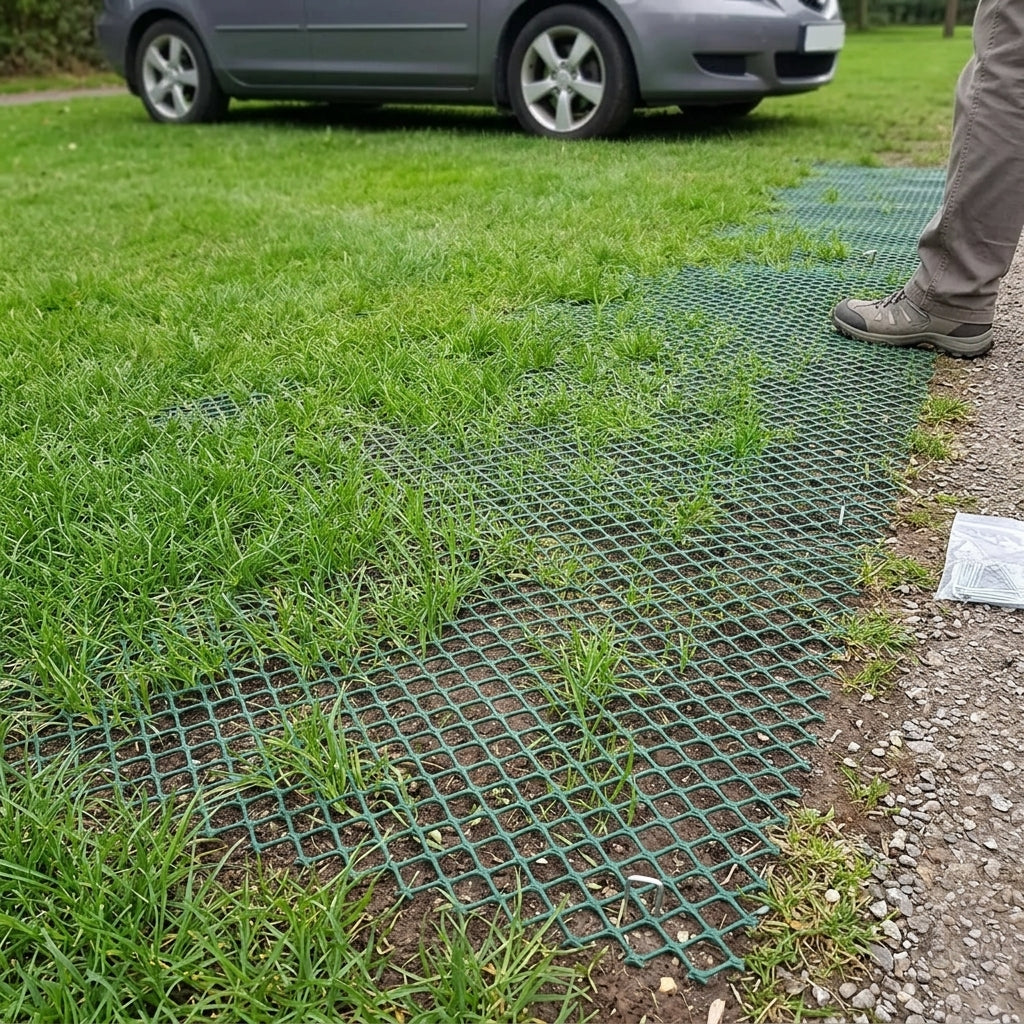 Flexible Grass Reinforcement Mesh for Ground Protection, 5mm Thick