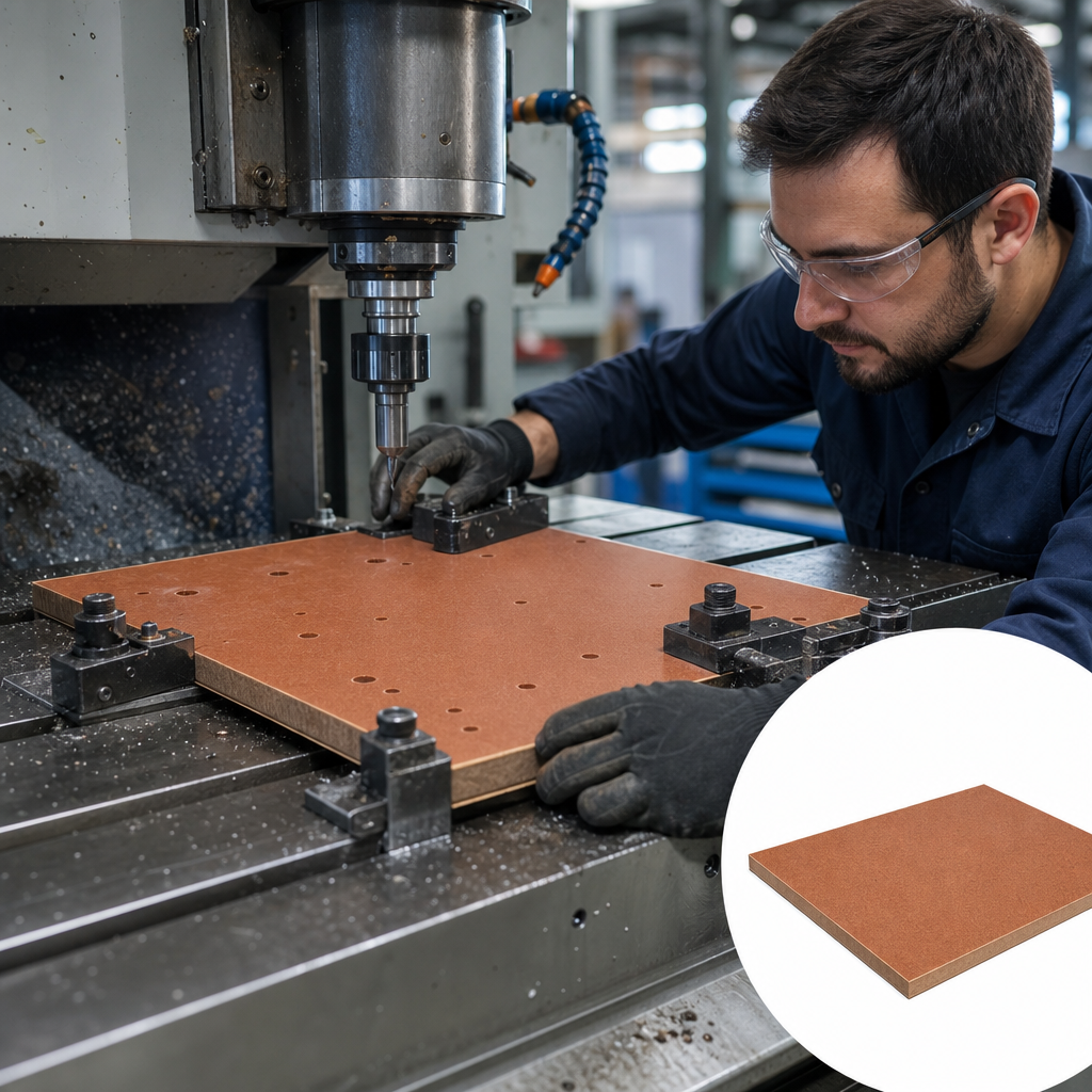 Phenolic Cotton Brown Sheet 1mm to 5mm thick for Wear pads & insulation - UK Engineering Plastics