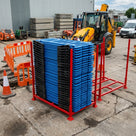 Heavy Duty Steel Stillage for Site Barriers – Holds Up to 25 Units