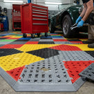 Interlocking PVC Safety Tile with 4-Way Drainage - 30cm x 30cm