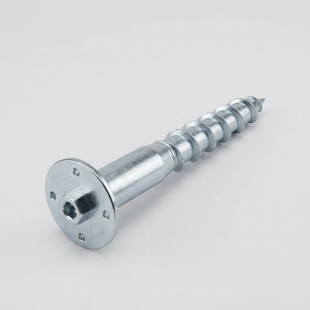 Flange Ground Screw for Fence Anchoring Systems (view 2)