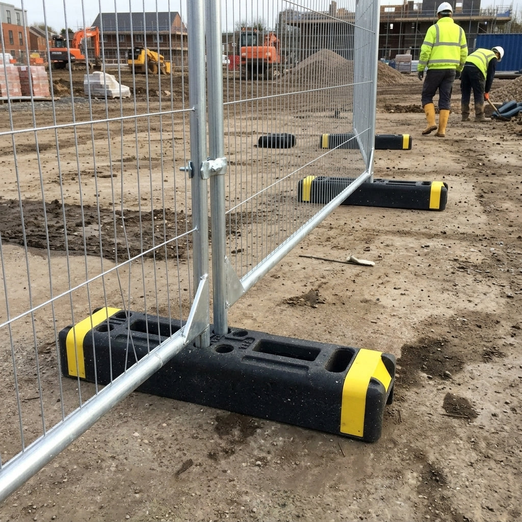 High Visibility Fence Feet Recycled PVC for Temporary Fencing