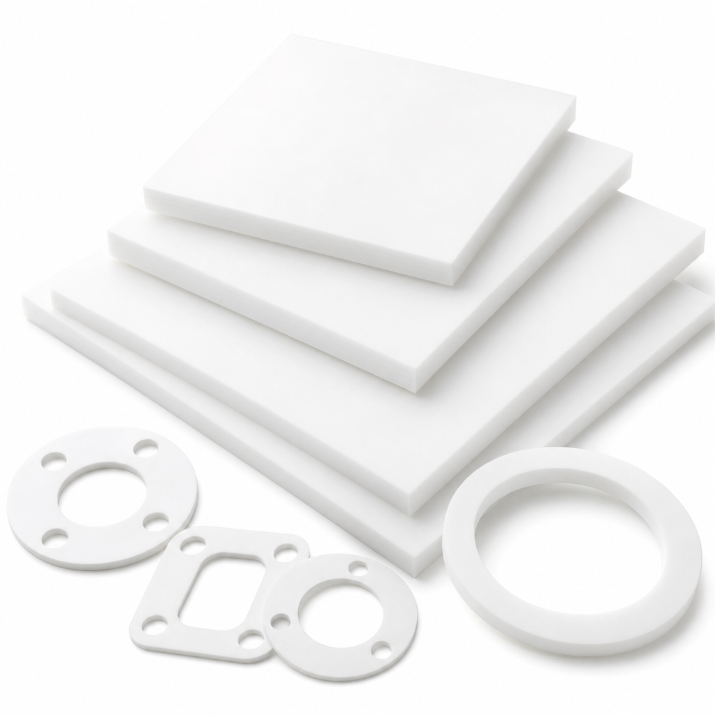 PTFE White Sheet 1.5mm to 6mm thick for Gaskets & seals - PTFE Sheets in use