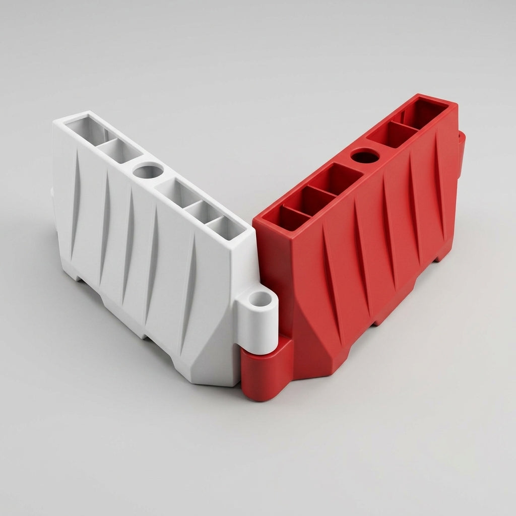 Interlocking Water-Filled Site Barrier – Compact Footprint (view 2)