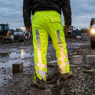 Waterproof Breathable Overtrousers with Reflective Tape - EN ISO 20471