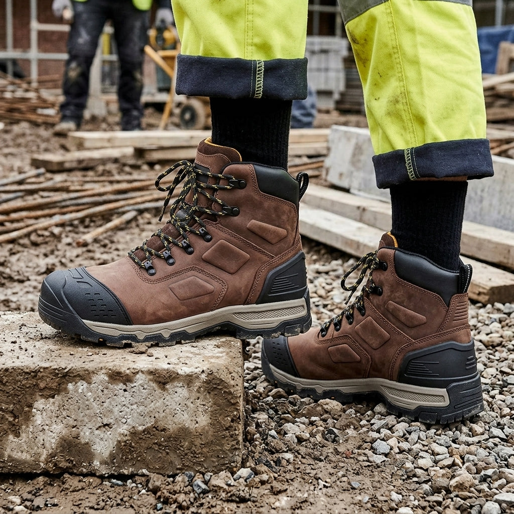 Waterproof S3 SRC Safety Boot with Steel Toe and Composite Midsole